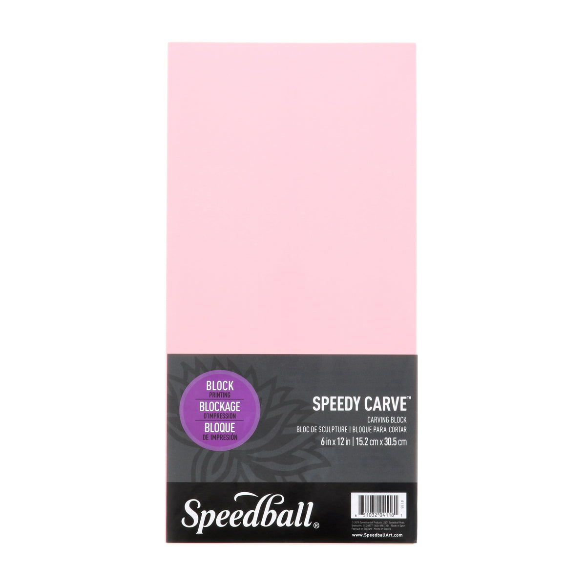 SPEEDY-CARVE BLOCK PINK 6X12