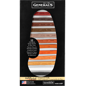 MULTIPASTEL CHALK CRAYONS EARTH &amp; PORTRAIT SET/12
