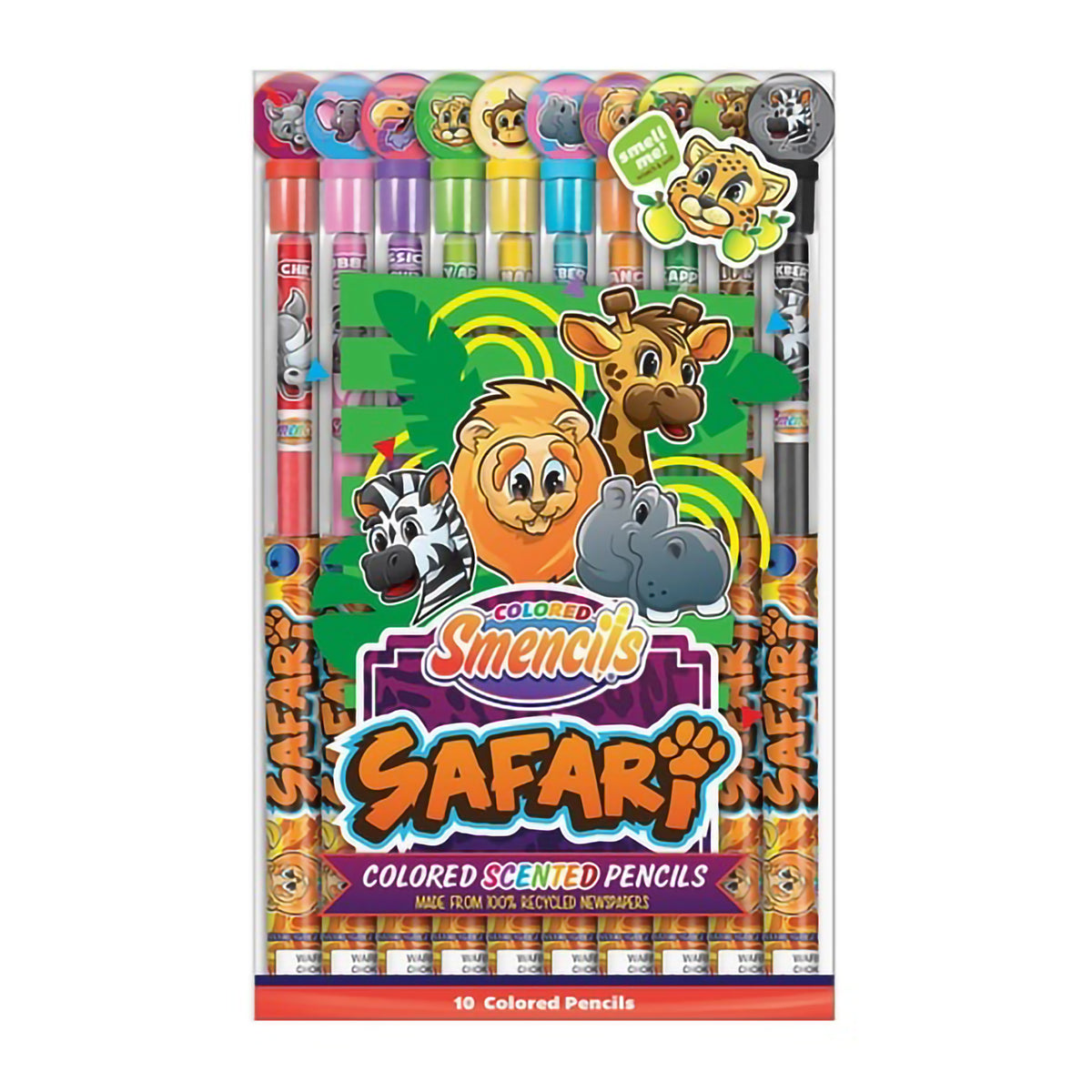 SAFARI COLORED SMENCILS 10-PACK