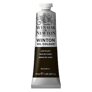 WINTON OIL COLOR 37ml LAMP BLACK