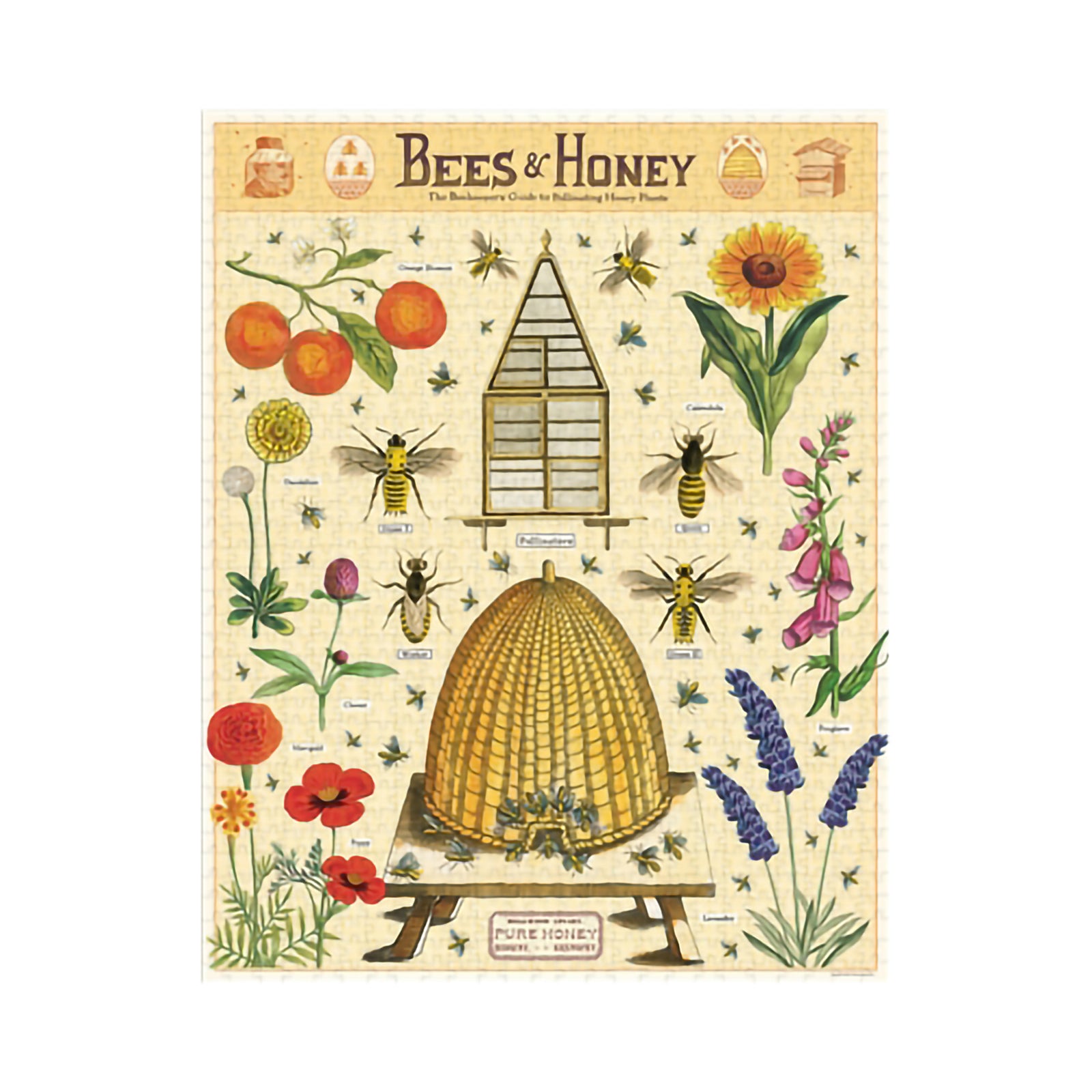 1000 PIECE VINTAGE PUZZLE - BEES & HONEY