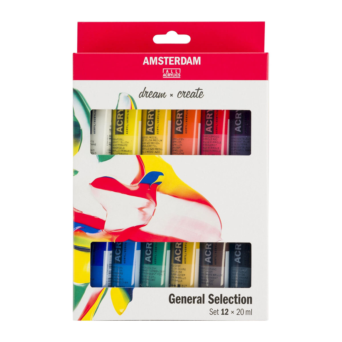 AMSTERDAM STANDARD ACRYLIC 12X20ML GENERAL SET
