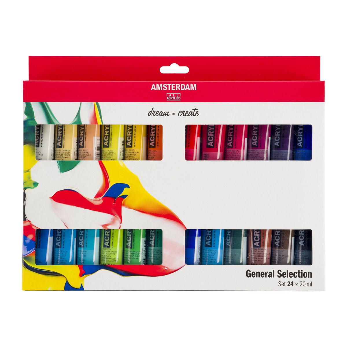 AMSTERDAM STANDARD ACRYLIC 24X20ML GENERAL SET