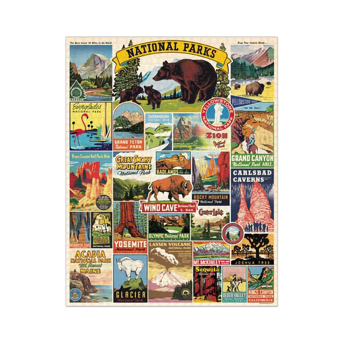 1000 PIECE VINTAGE PUZZLE - NATIONAL PARKS