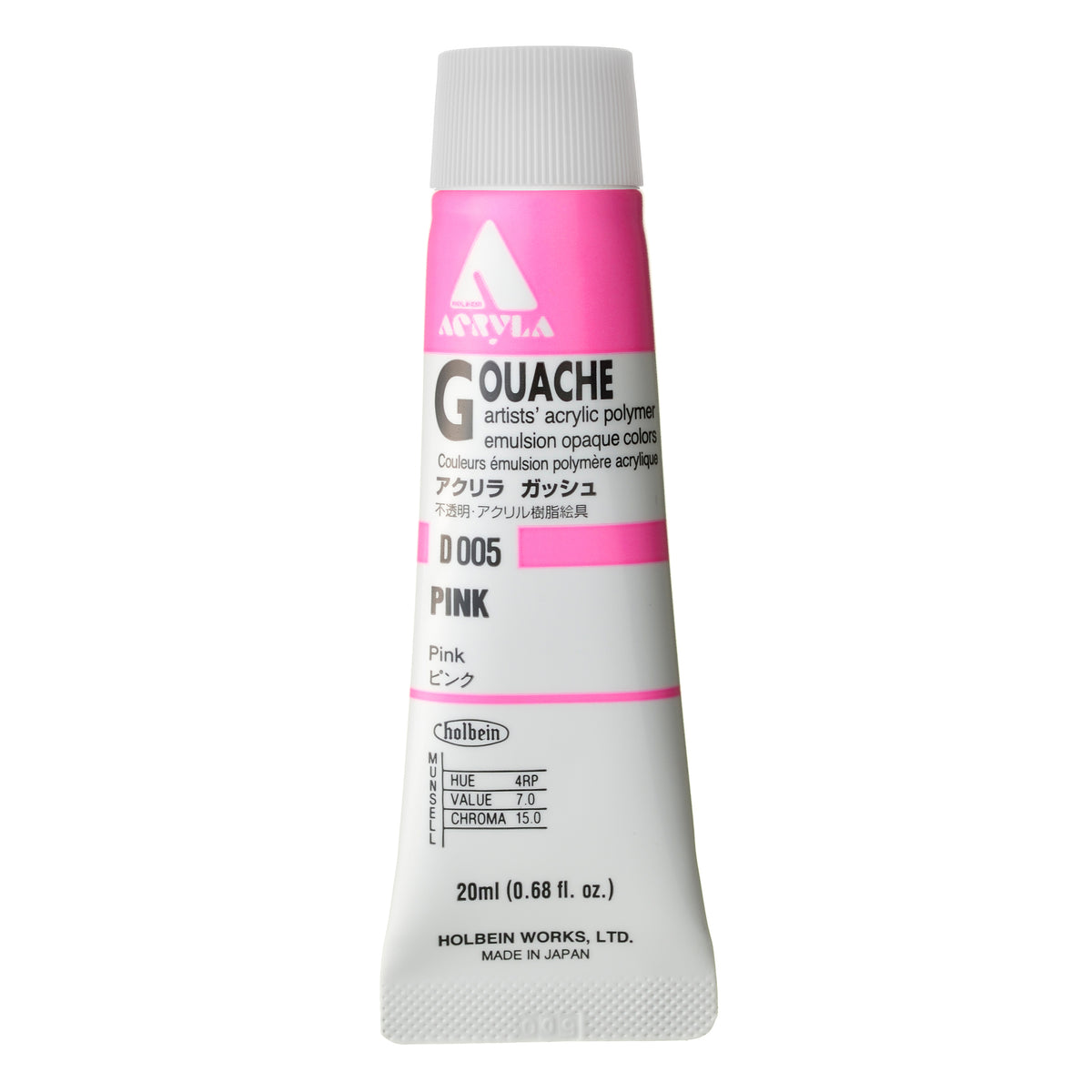 ACRYLA GOUACHE 20ML PINK