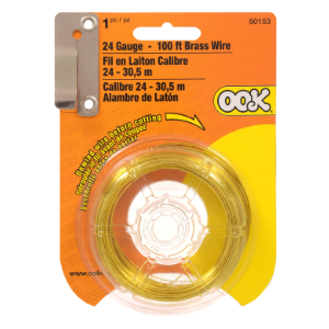 GALVANIZED WIRE BRASS 100&#39; 24-GAUGE