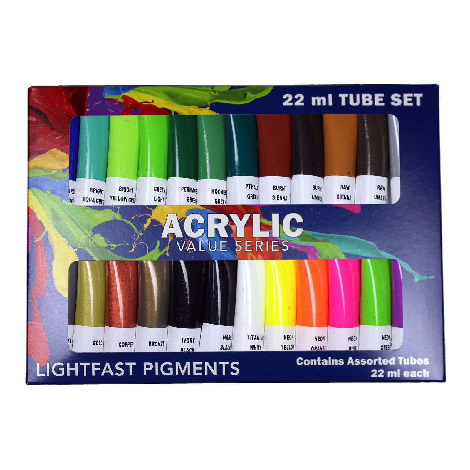 HULLS ACRYLIC 22ml TUBE SET/48