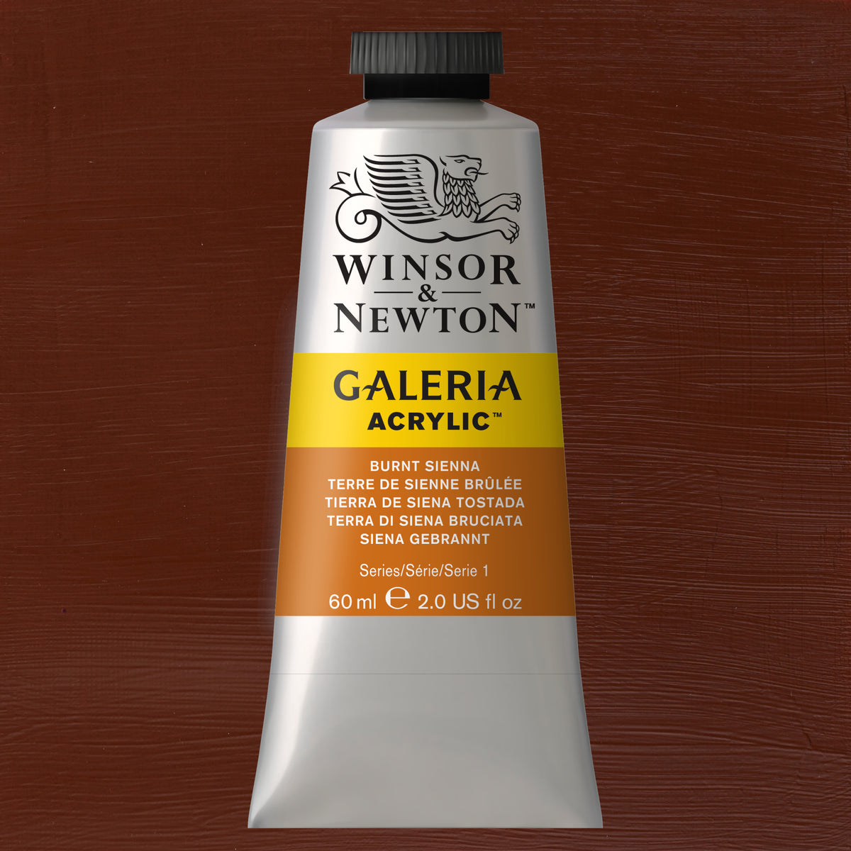 W&amp;N GALERIA ACRYLICS BURNT SIENNA 60ml