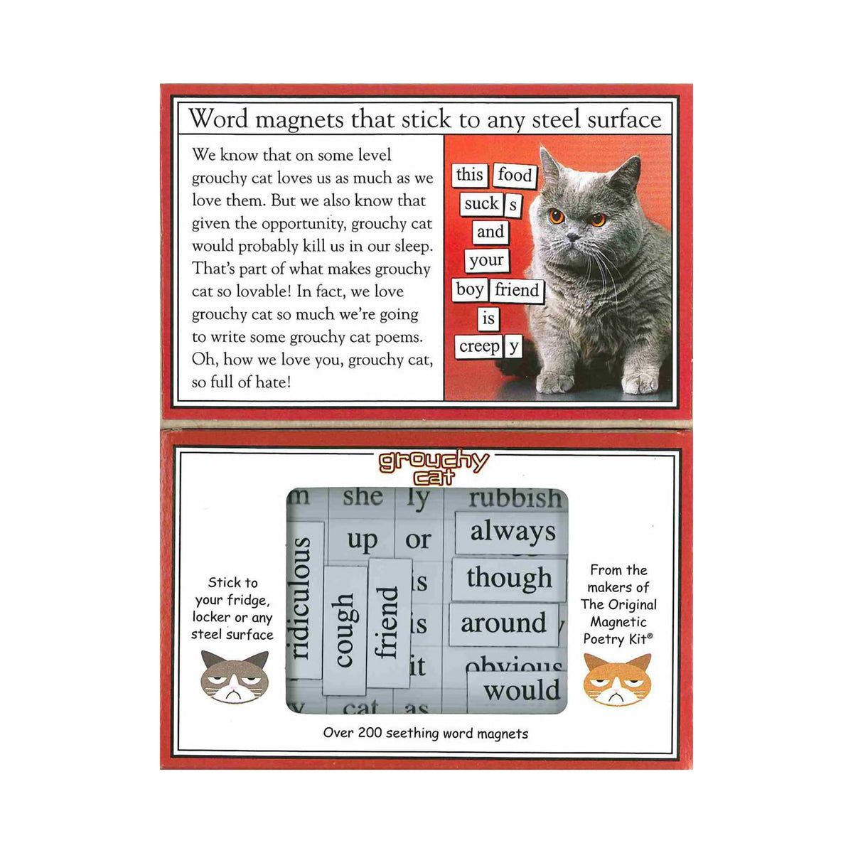 MAGNETIC POETRY GROUCHY CAT