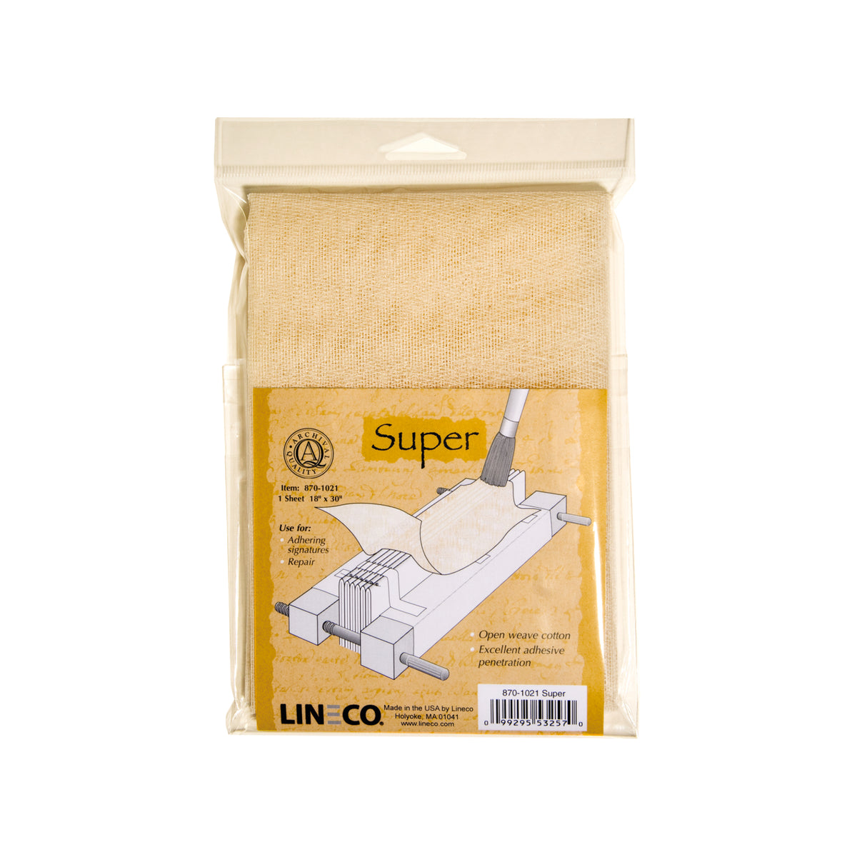 Lineco Book Cloth Repair Tape 2x15yd Roll, White