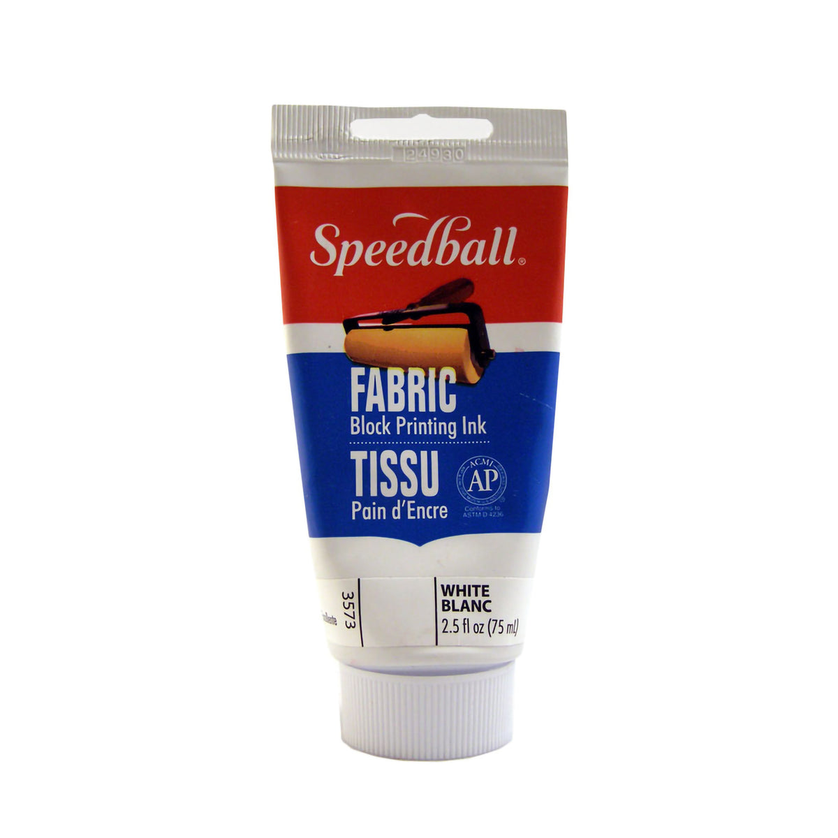 FABRIC BLOCK PRINTING INK 2.5oz WHITE