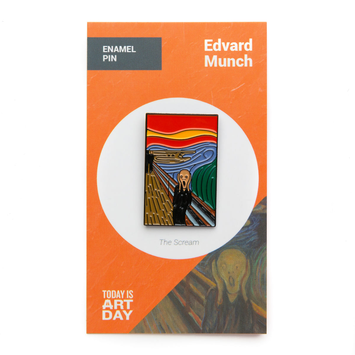 ART HISTORY ENAMEL PIN - SCREAM, MUNCH