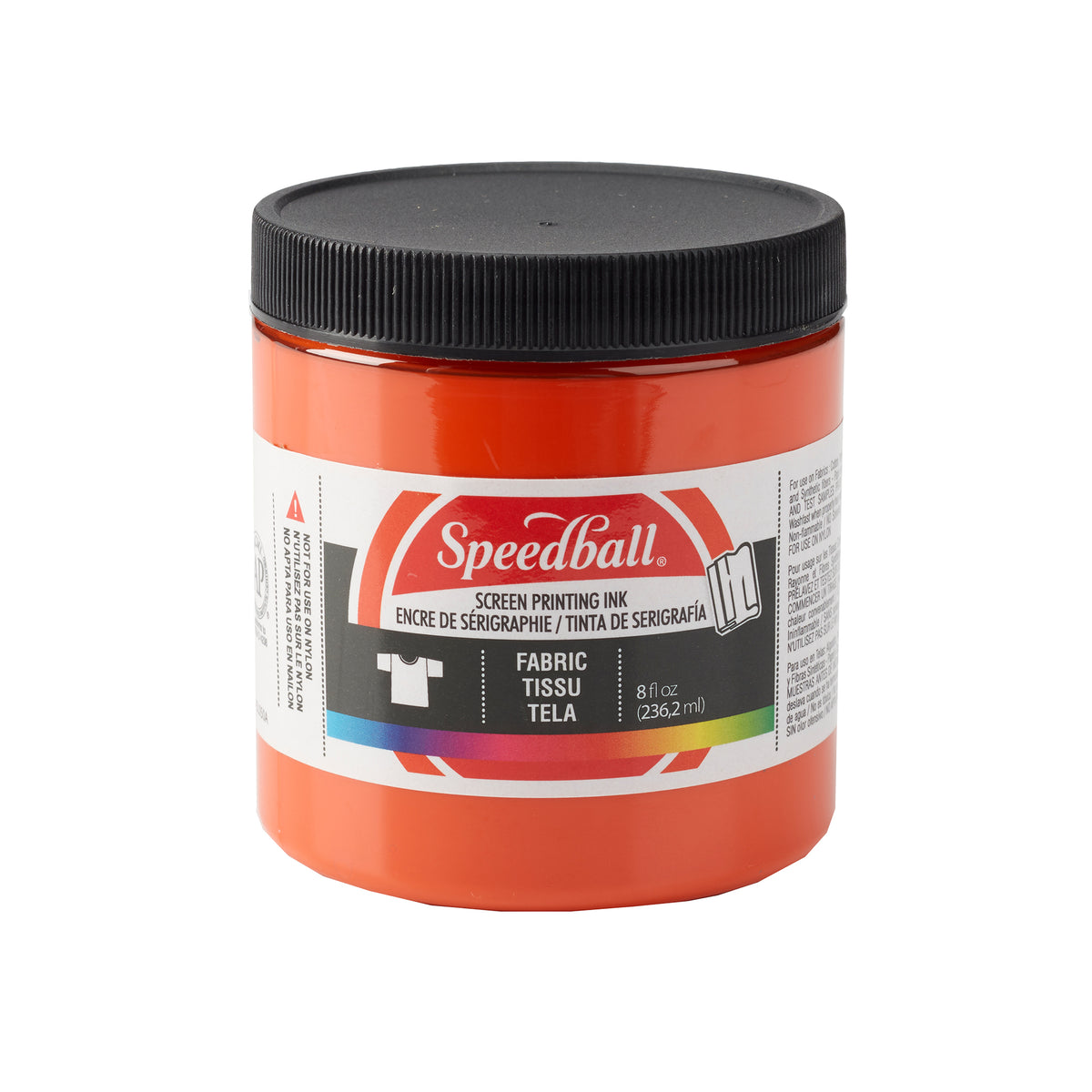 FABRIC SCREEN PRINTING INK 8oz ORANGE