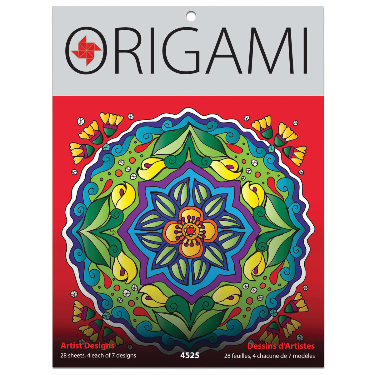 ORIGAMI KALEIDOSCOPE ARTISTIC 24-PACK 5 7/8&quot;