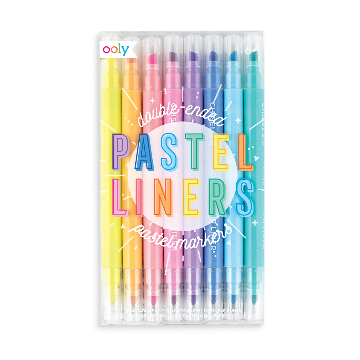 PASTEL LINERS DOUBLE ENDED MARKERS