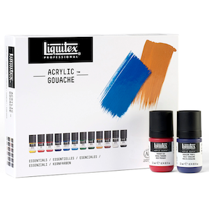 LIQUITEX ACRYLIC GOUACHE ESSENTIAL SET 12x22ml
