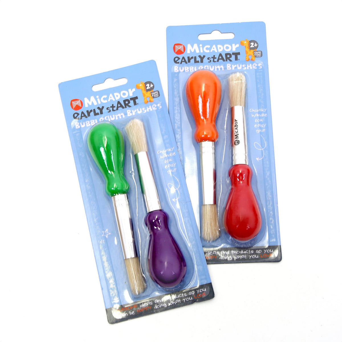 EARLY START BUBBLEGUM BRUSHES 2PK