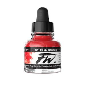 FW INK 1oz FLUORESCENT RED