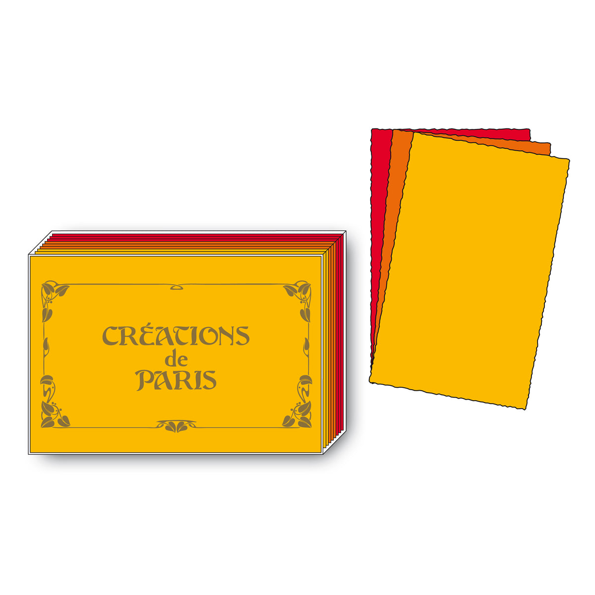 CREATIONS OF PARIS ASSORTED CARDS 12-PACK CITRINE