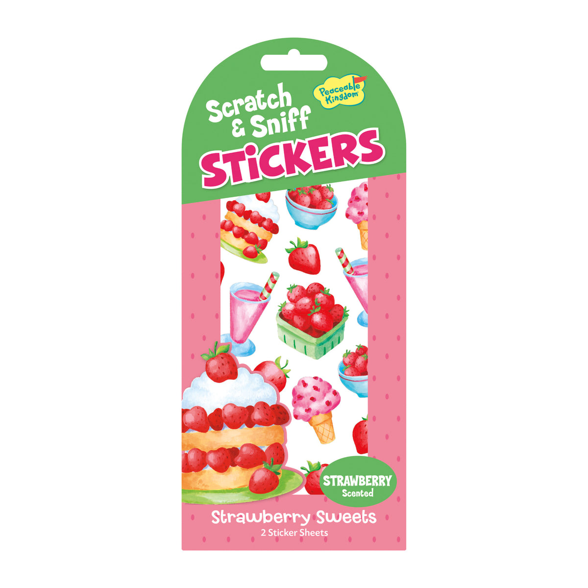SCRATCH AND SNIFF STICKERS STRAWBERRY TREATS