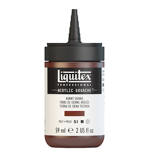 LIQUITEX ACRYLIC GOUACHE 59ml JAR BURNT SIENNA