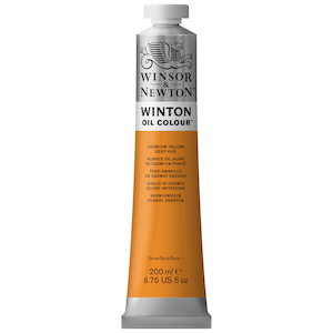 WINTON OIL COLOR 200ml CADMIUM YELLOW DEEP HUE
