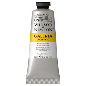W&N GALERIA ACRYLICS TITANIUM WHITE 60ml