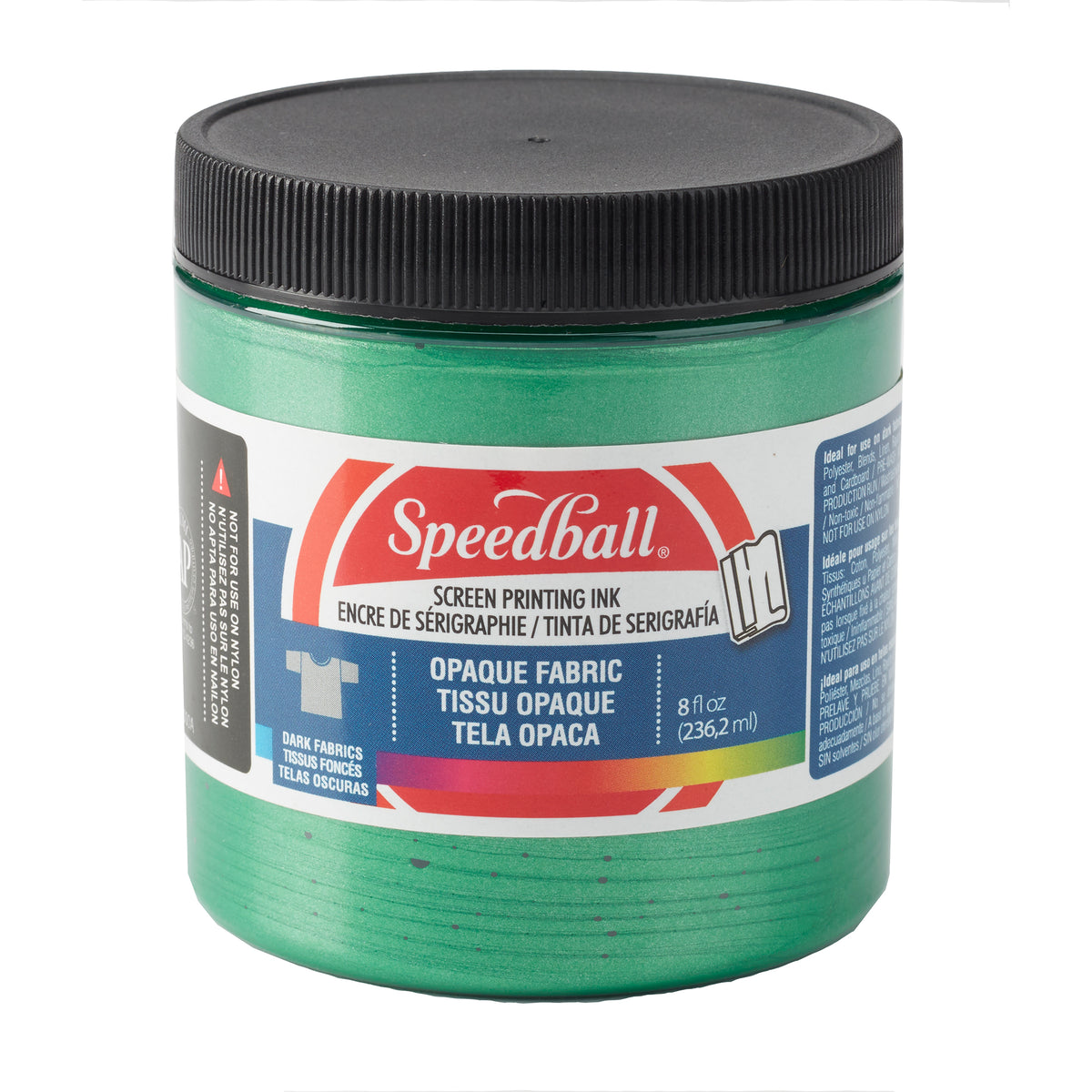 OPAQUE FABRIC SCREEN PRINTING INK 8oz EMERALD