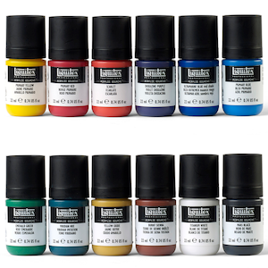 LIQUITEX ACRYLIC GOUACHE ESSENTIAL SET 12x22ml