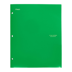 FIVE STAR 2-POCKET PLASTIC FOLDER AND FILE