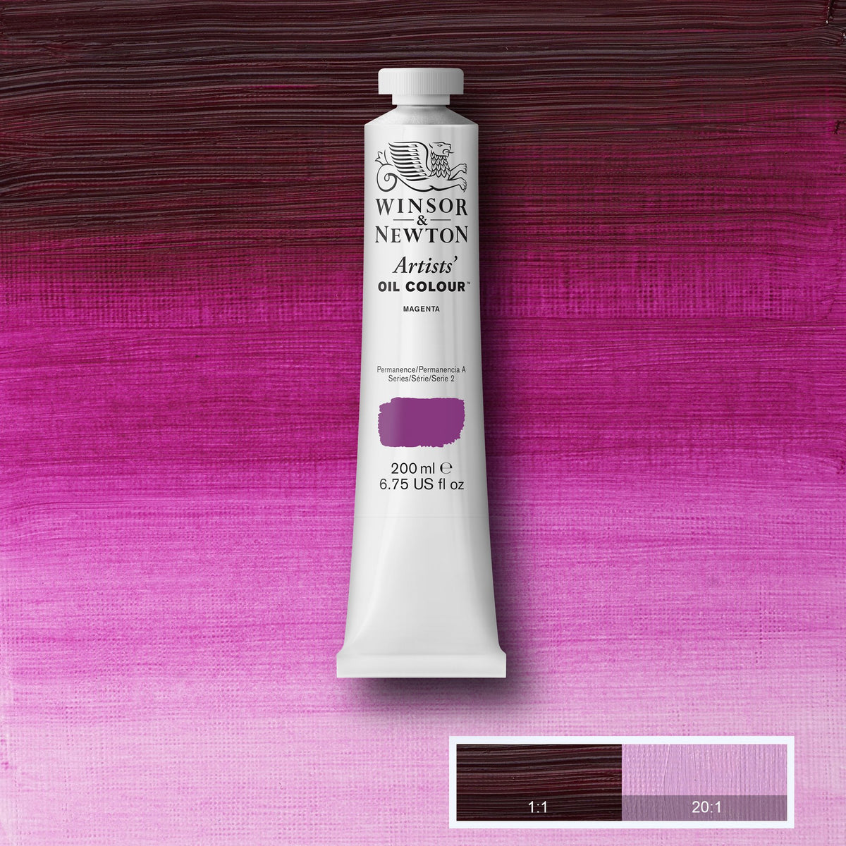W&amp;N ARTISTS&#39; OIL COLOR MAGENTA 200ml