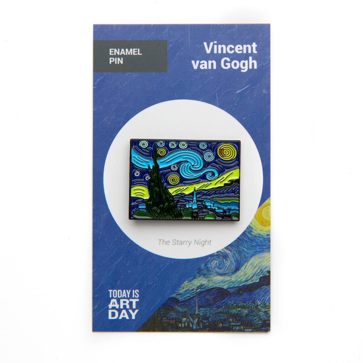 ART HISTORY ENAMEL PIN - STARRY NIGHT, VAN GOGH