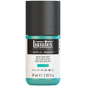 LIQUITEX ACRYLIC GOUACHE 59ml JAR BRIGHT AQUA GREEN