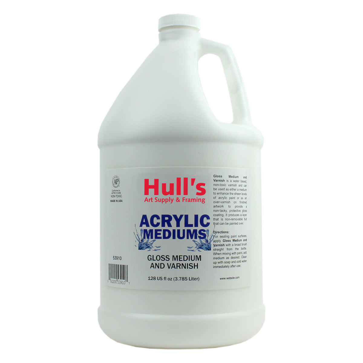 HULLS GLOSS MEDIUM &amp; VARNISH GALLON