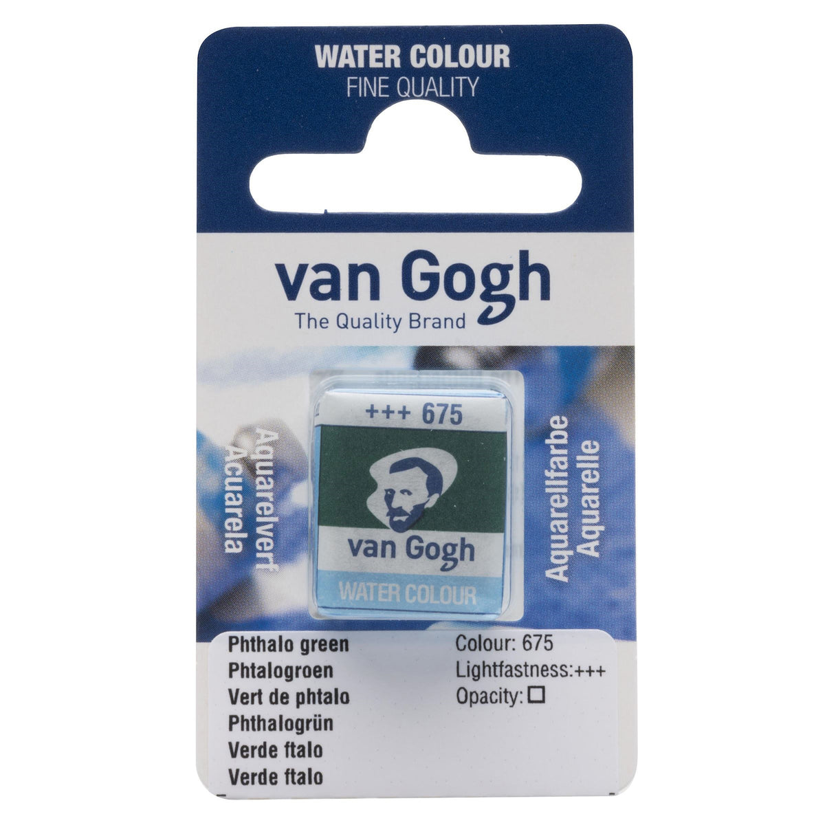 VAN GOGH WATERCOLOUR HALF PAN PHTHALO GREEN