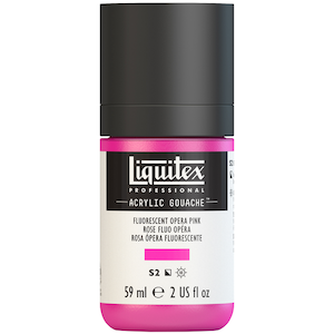 LIQUITEX ACRYLIC GOUACHE 59ml JAR FLUORESCENT PINK