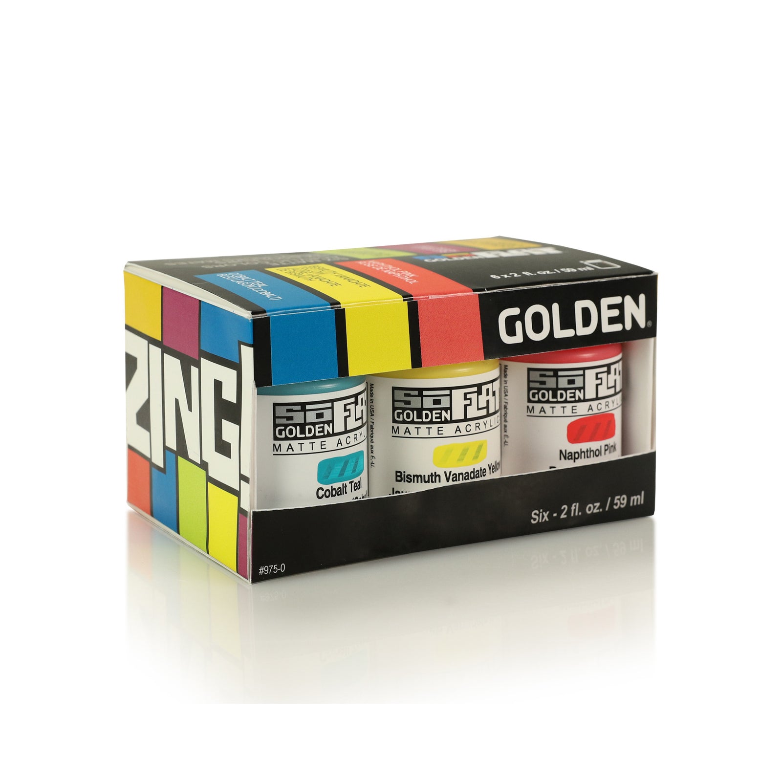SOFLAT MATTE ACRYLIC 2oz ZING SET/6
