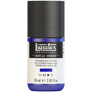 LIQUITEX ACRYLIC GOUACHE 59ml JAR ULTRAMARINE BLUE RED SHADE