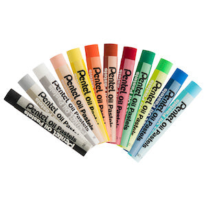 PENTEL OIL PASTELS SET/12