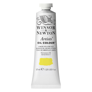 W&amp;N ARTISTS&#39; OIL COLOR LEMON YELLOW HUE 37ml