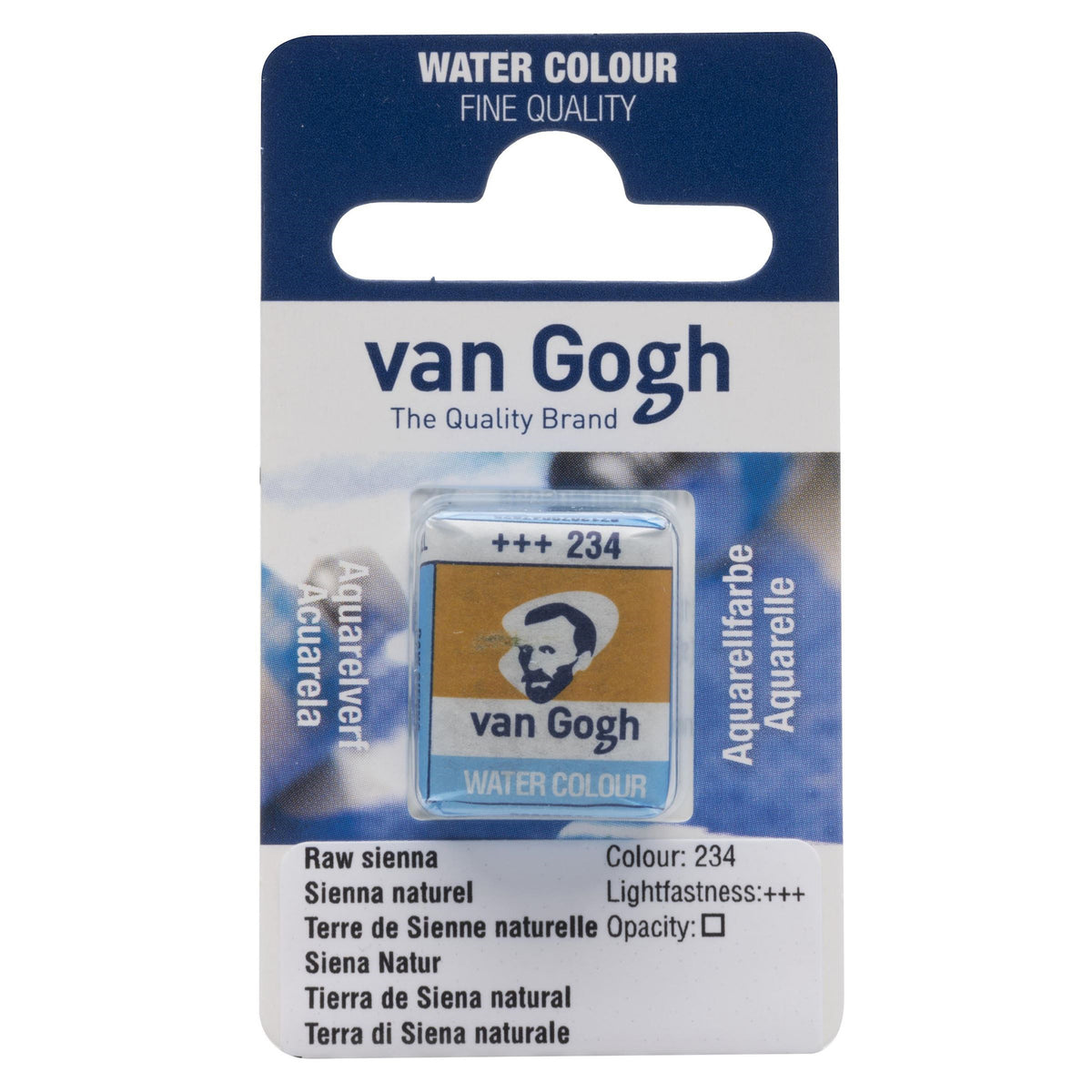 VAN GOGH WATERCOLOUR HALF PAN RAW SIENNA