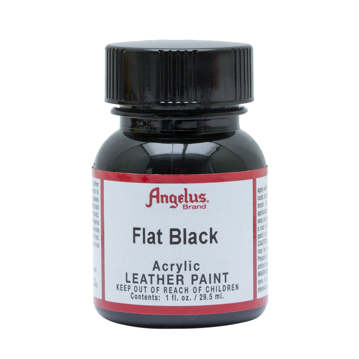 LEATHER PAINT 1oz FLAT BLACK