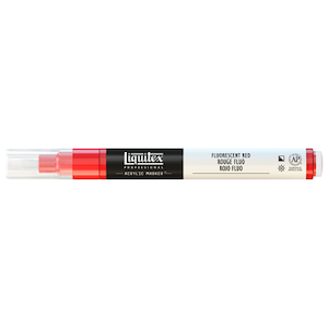 LIQUITEX PAINT MARKER FINE FLUORESCENT RED