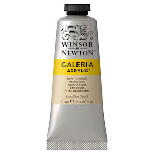 W&N GALERIA ACRYLICS BUFF TITANIUM 60ml