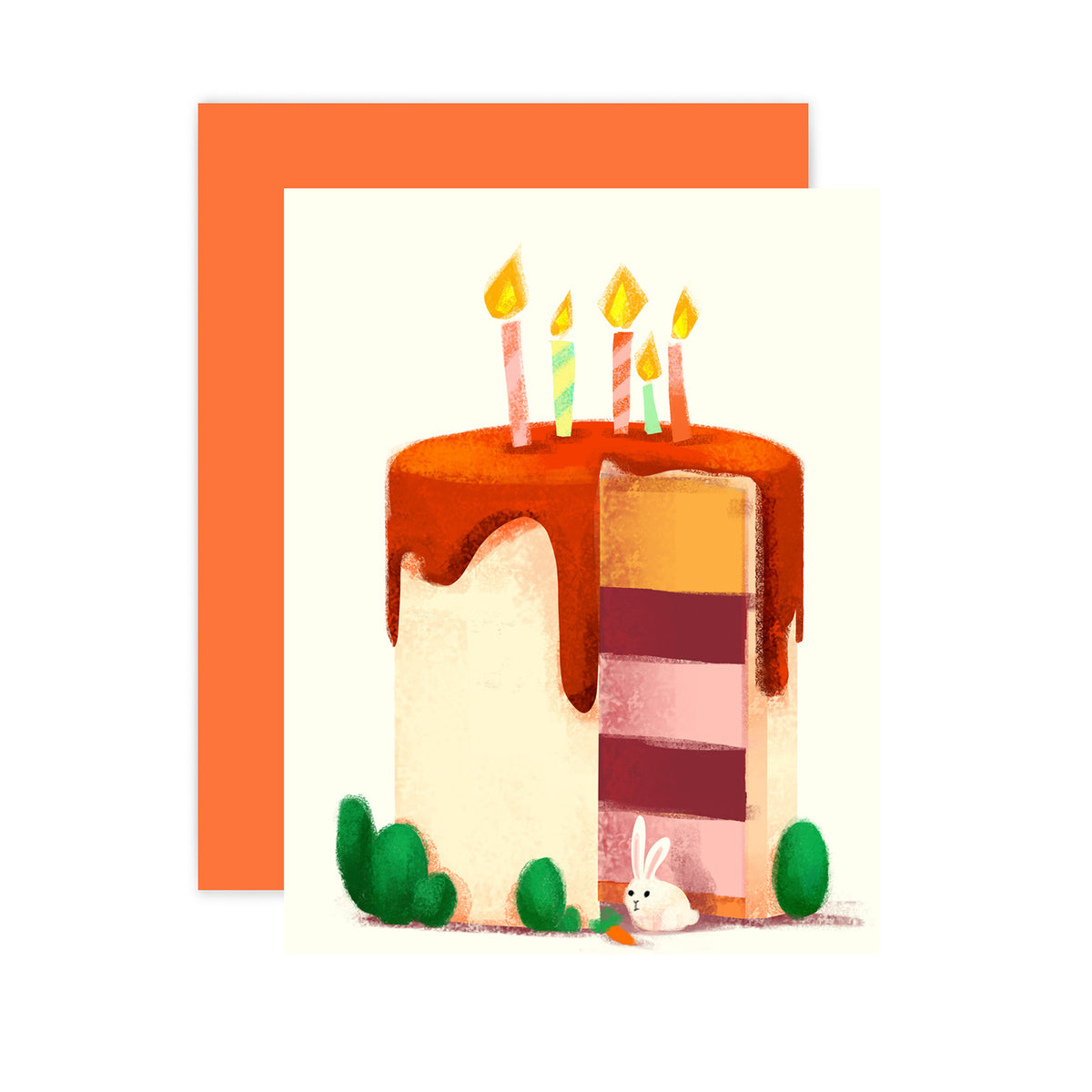 ILLUSTRATION CARD BIRTHDAY CAKE