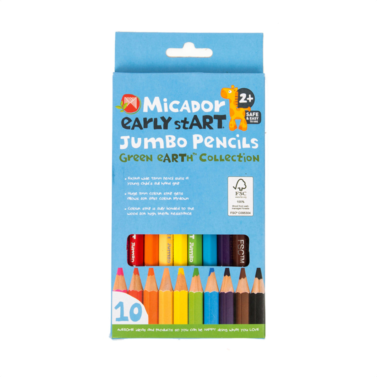 EARLY START JUMBO PENCILS 10PK