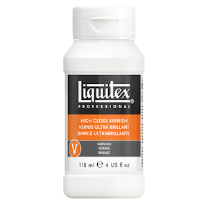 LIQUITEX HIGH GLOSS VARNISH 8oz