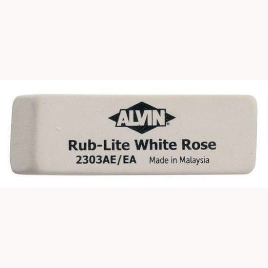 RUB-LITE WHITE ROSE ERASER BOX/40